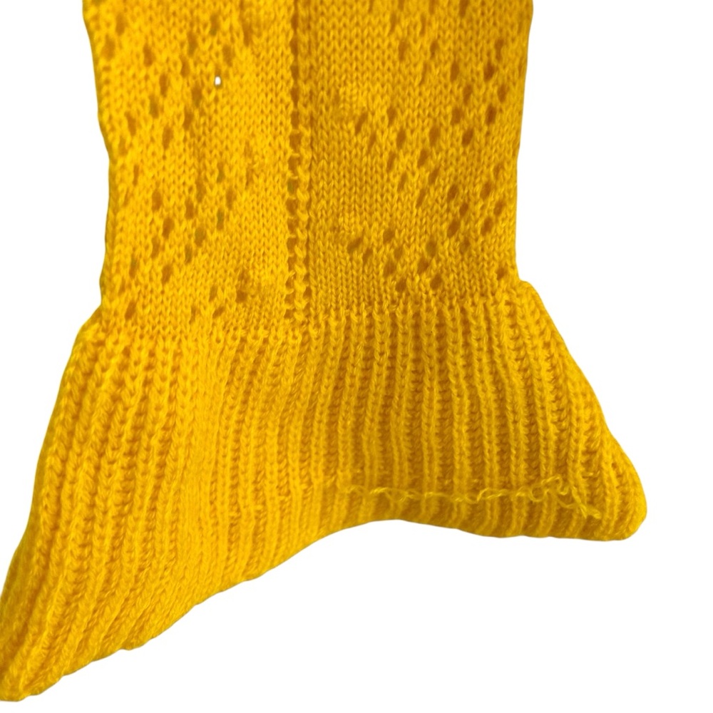 Tularosa Bright Yellow Ruffled Statement Sleeve Sweater NWT SZS - Picture 3 of 7